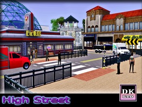 Sims 3 — High Street by DK_LTD — The sims high street is a place where sims can shop till they drop, eat at the diner or