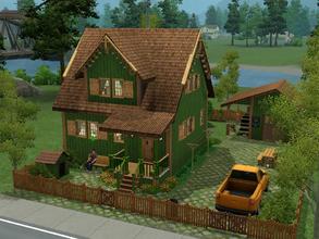 Sims 3 — Small northern manor by Kotarina — It is a small manor, designed for a young family. On the ground floor there