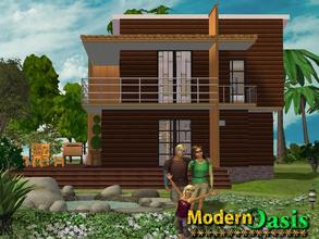 Sims 2 — Modern Oasis by allison731 — MODERN OASIS Info Residential Lot - Contemporary - 2BR, 2BA Lot Size: Medium 3x3