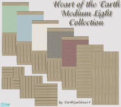 Sims 2 — Heart of the Earth ML Collection by EarthGoddess54 — The medium light collection! Earthy wood paneled walls and