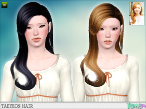 Sims 3 — Yume - Taeyeon hair by Zauma — Hair inspired in Taeyeon from Girls Generations, is only for teen to elder, sorry