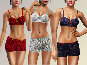 Sims 3 — underwear set panties and  bra by flower_love2 — This is a underwear set for young adult/adult 3 recolorable
