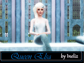 Sims 3 — Queen Elsa by Ineliz — Would you like to try out a role of a snow queen? To have control over the cold weather
