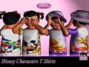 Sims 3 — Disney Characters T Shirts. by DK_LTD — Cute colorful, short-sleeved disney character toddler t shirts for