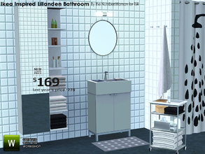 Sims 3 — Ikea Inspired Lillanden Bathroom by TheNumbersWoman — Inspired by Ikea's catalog this bathroom is stylish yet