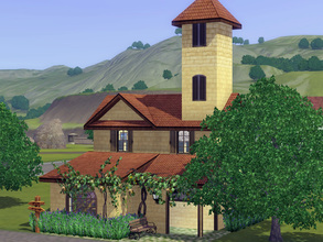Sims 3 — Mini Nectary La Grappe by Wimmie — This is a mini nectary for your town. It works very well with Champs les