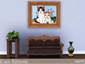 Sims 3 — Cute Kittens by ziggy28 — A very sweet picture of little kitten. Game mesh. Recolourable frame. TSRAA
