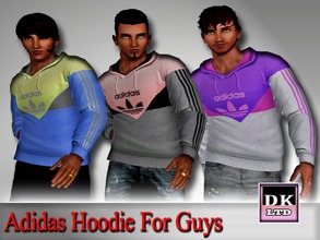 Sims 3 — Adidas Hoodies For Guys by DK_LTD — Long-sleeved adidas hoodie for the guys. All can be recolored, 3 recordable