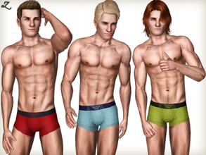 Sims 3 — Eagle Stretch Trunks by zodapop — Armani inspired classic stretch cotton trunks featuring a wide, elasticated