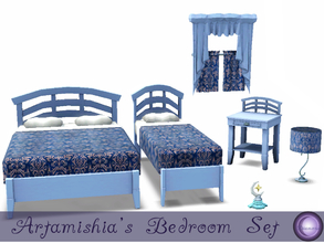 Sims 3 — Artamishia's Bedroom Set by D2Diamond — Bedroom items to add a little style to your home. Bed, both double and