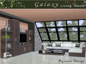Sims 3 — Galaxy Living Room by NynaeveDesign — Designed for the hip, young urbanite looking to furnish their city