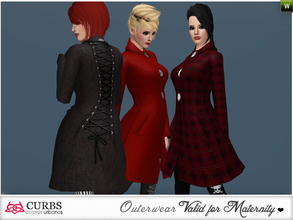 Sims 3 — curbs Outerwear 05 by Colores_Urbanos — Outerwear in 3 recolores, 4 recolorable area. valid for maternity!!!