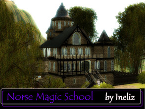 Sims 3 — Norse Magic School by Ineliz — When your sims have a supernatural gift, they need a special place where they can