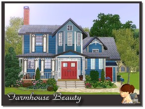 Sims 3 — Farmhouse Beauty by evanell — Thoughtful touches add real liveability to this Traditional home plan. Your family