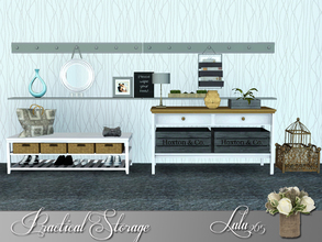 Sims 3 — Practical Storage by Lulu265 — Get a restful feel in your hallway with a classic dove-grey colour scheme.Temper