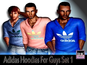 Sims 3 — Adidas Hoodies For Guys Set 1 by DK_LTD — Short-sleeved adidas hoodie for the guys. All can be recolored, 4