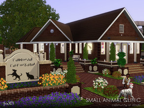 Sims 3 — Little Village Animal Clinic by trin3032 — A clinic for your small animals! Have your veterinary doctors