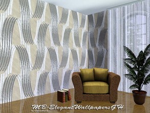Sims 3 — MB-ElegantWallpapersGH by matomibotaki — MB-ElegantWallpapersGH, 2 elegant wallpapers with geometric designs and