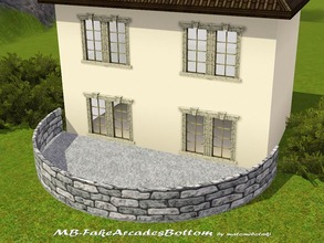 Sims 3 — MB-FakeArcadesBottom by matomibotaki — MB-FakeArcadesBottom, balcony bottom part of the - ArcadesSet - to place