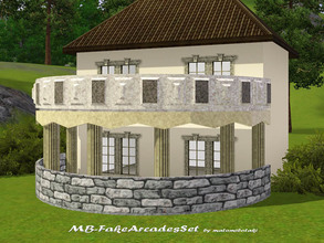 Sims 3 — MB-FakeArcadesSet by matomibotaki — MB-FakeArcadesSet, new construction set with 5 items to built a fake