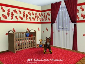 Sims 3 — MB-BabysLullaby1Wallpaper by matomibotaki — MB-BabysLullaby1Wallpaper. cute wallpaper with 3 recoloralble