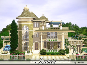 Sims 3 — Isabela by Rirann — This beautiful little mansion will become a dream home for a middle sim-family. Outside: big