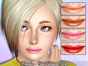 Sims 3 — Sintiklia - Child lipstick Glaze by SintikliaSims — For child female sims With thumbnail 4 channels for recolor