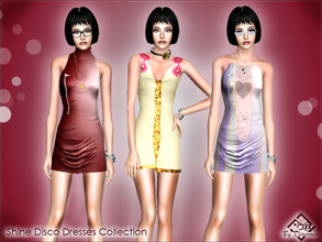 Sims 3 — Shine DiscoDresses Collection by Devirose — The set includes three short dresses,adherent, ideal for the young