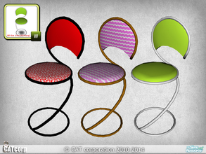 Sims 3 — Hightech Chair by CATcorp by CATcorp — Do not reupload to another sites! Full recolorable 3 channels 4 patterns