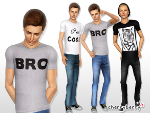 Sims 3 — Spring fashion set 02 MALE by CherryBerrySim — Fashionable and trendy clothing set for male sims. Includes short