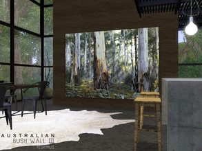 Sims 3 — Australian Bush Wall III by peskimus — A large picture to add a touch of Australia to your Sims home!