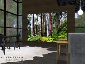 Sims 3 — Australian Bush Wall II by peskimus — A large picture to add a touch of Australia to your Sims home!
