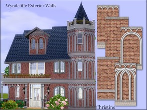 Sims 3 — Wyndcliffe Exterior Walls by cm_11778 — Wyndcliffe exterior walls are perfect for Victorians, castles, or