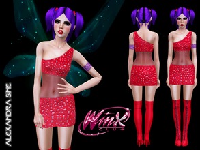 Sims 3 — Winx Club S1 Musa Costume by Alexandra_Sine — A fellow simmer requested that I create some costumes from the