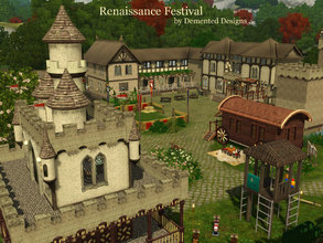 Sims 3 — Renaissance Festival  by Demented_Designs — Travel back in time to a Renaissance Festival inspired park with