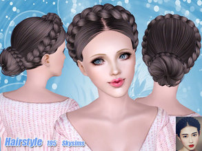 Sims 3 — Skysims-Hair-195 by Skysims — Female hairstyle for toddlers, children, teen (young) adults and elders.