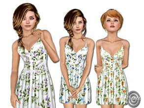 Sims 3 — Cotton Sundress TEEN to ADULT by pizazz — Nothing feels better in the summer then a great sundress made of soft