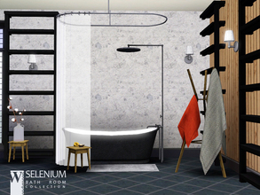 Sims 3 — Selenium Bathroom by wondymoon — - Selenium Bathroom - wondymoon@TSR - Mar'2014 - All objects are recolorable. -