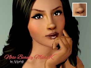 Sims 3 — Nose Beauty Mark  by MartyP — ~launcher thumbnails. ~Available For male and Woman, from toddler to elder sims.