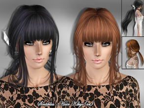 Sims 3 — Sintiklia - Hair Kikyo by SintikliaSims — T/YA/A/E female sims 2 hairs: with long ponytai and with short With