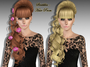Sims 3 — Sintiklia - Female hair Prom by SintikliaSims — Prom/Wedding type of hair T/YA/A/E With breast bone assignment 2