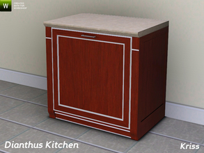 Sims 3 — Dianthus Kitchen Dishwasher by Kriss — Luxurious, dramatic, country or just plain stylish urban? This dishwasher