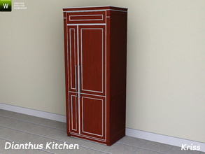 Sims 3 — Dianthus Kitchen Refrigerator by Kriss — Luxurious, dramatic, country or just plain stylish urban? This fridge