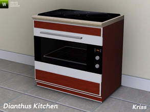 Sims 3 — Dianthus Kitchen Stove by Kriss — Luxurious, dramatic, country or just plain stylish urban? This stove will fit