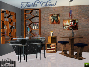 Sims 3 — Tavita 'Cheers!' by BuffSumm — This is the perfect set for individualist. It is inspired by the colours of the