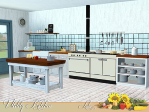 Sims 3 — Utility Kitchen by Lulu265 — The thing about the Utility Kitchen is that it's the absolute reverse of those