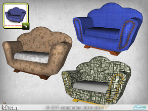 Sims 3 — Cat's sofa by CATcorp by CATcorp — Do not reupload to another sites! Full recolorable 3 channels 3 patterns