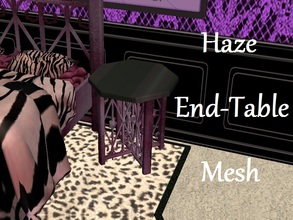 Sims 2 — Haze End-Table Mesh by staceylynmay2 — This is the mesh, it has purple haze like legs with stars and swirls and