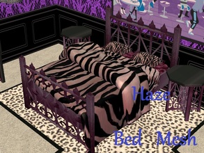 Sims 2 — Haze Bedframe Mesh by staceylynmay2 — This is the mesh. Its a purple haze coloured bed frame.