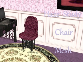 Sims 2 — Haze Study Chair Mesh by staceylynmay2 — This is the mesh. The cushion is purple bubbles and black/grey as the
